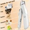 LED Pet Nail Clipper USB Rechargeable Nail Grinder with Anti-splash Design and Visible Bloodline, Suitable for Small To Medium-sized Dogs, Cats, and
