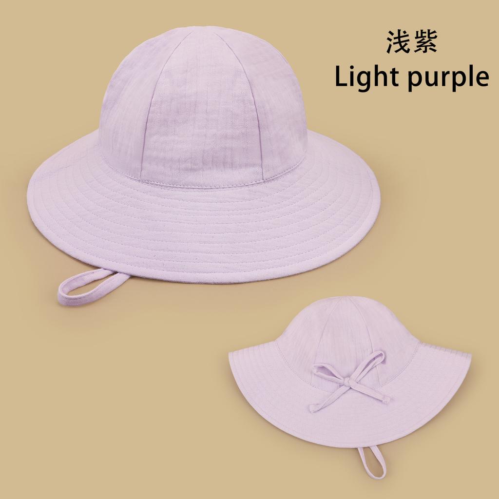 New born Bucket hat baby cap Girls Big brimmed sun hat Summer Kids Toddler Cap 0 to 48 Months Soft Cotton yarn Sun flower Hat