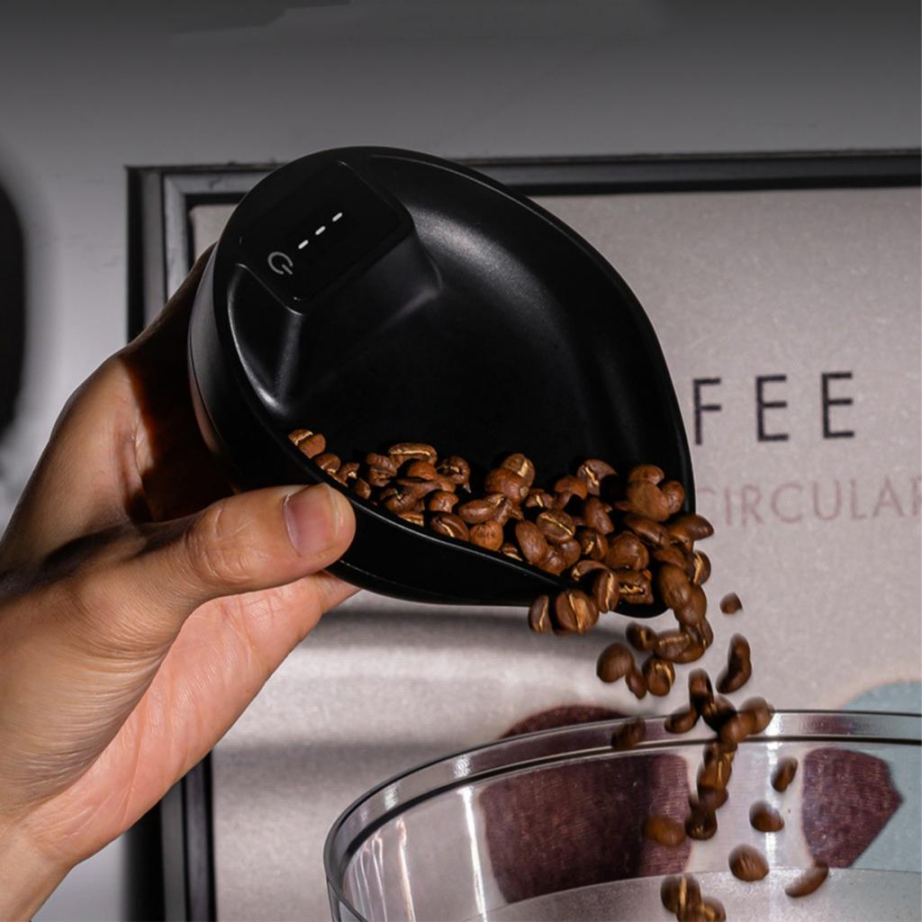 Multifunkční kuchyňská váha Váha na potraviny Kávová váha Plastová textura Kávová vážicí miska pro kávové nadšence