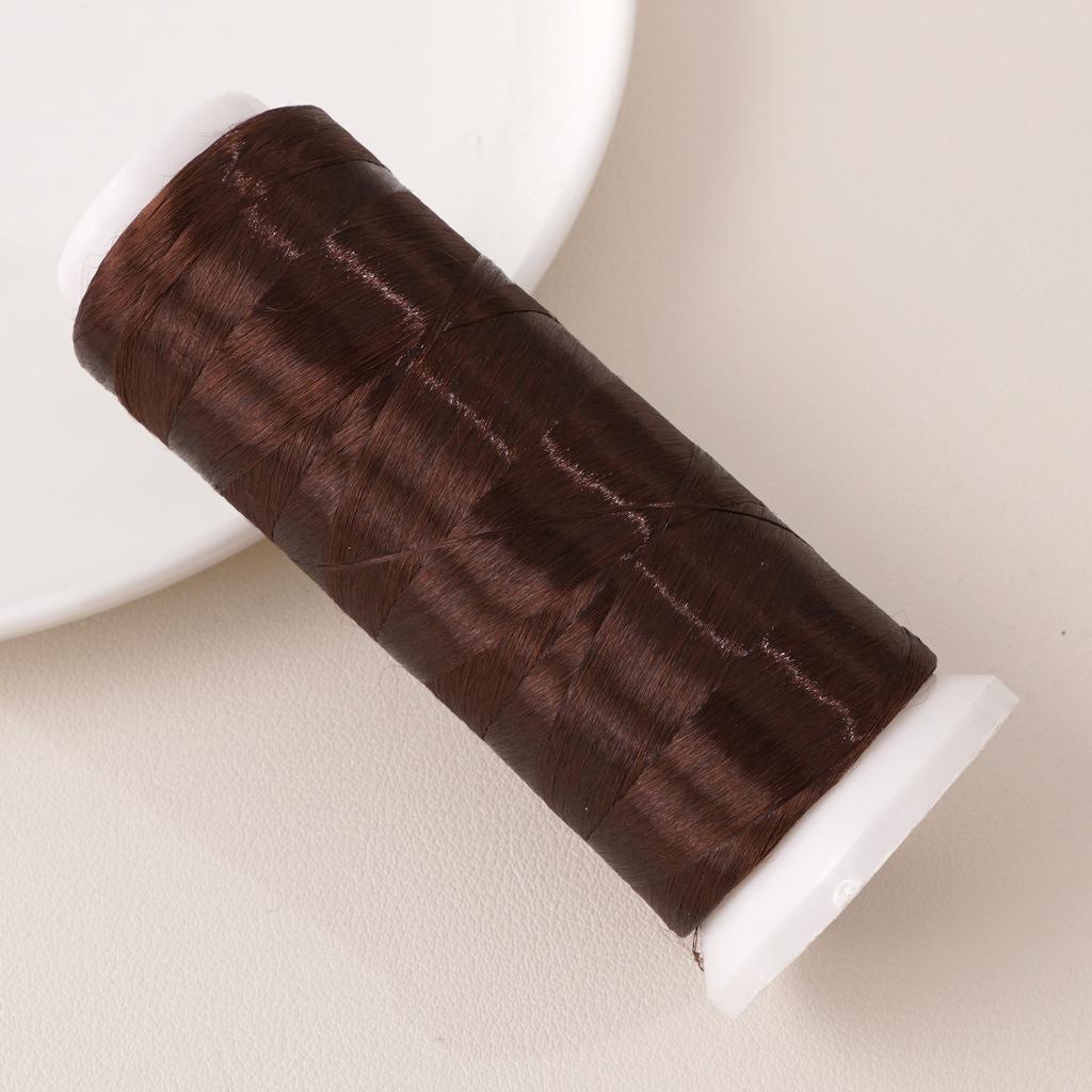 Fil polyester sans nœuds, 1 200 mètres, fil floral enveloppé de velours, pour la fabrication de bracelets, colliers et bijoux