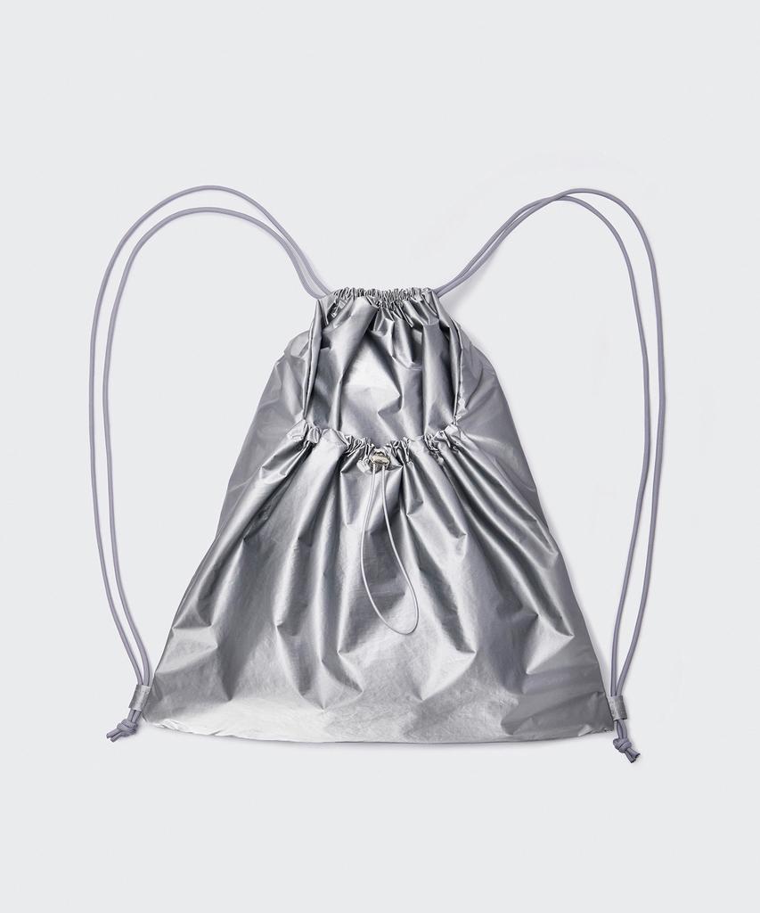 Musinsa Standard Woman Shiny Gym Sack [Silver]