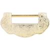 Chinese Carved Lock Set Ming Qing   Antique Brass Padlock for Cabinet Jewelry Box