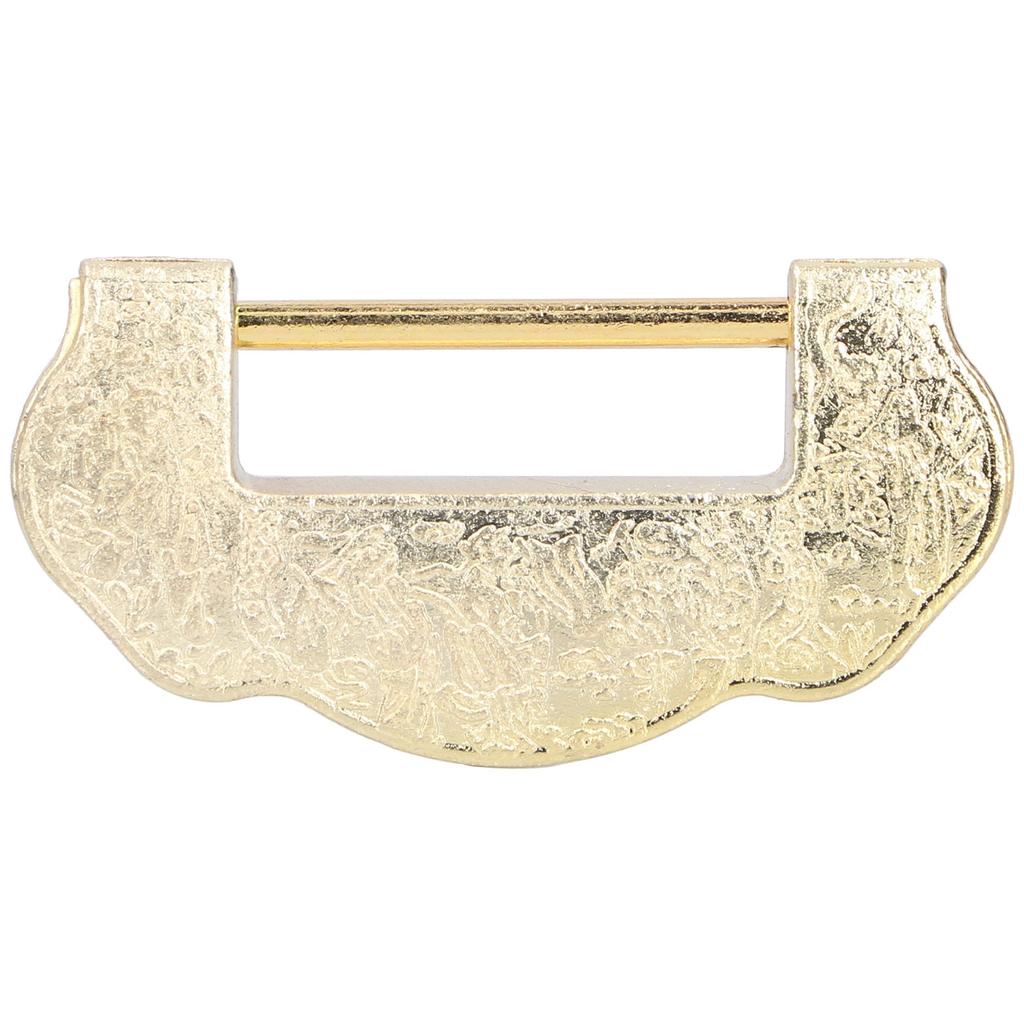 Chinese Carved Lock Set Ming Qing Antique Brass Padlock for Cabinet Jewelry Box