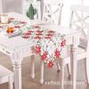Julebrodert juleblomst bordløper duk hul Ny polyester dekkematte