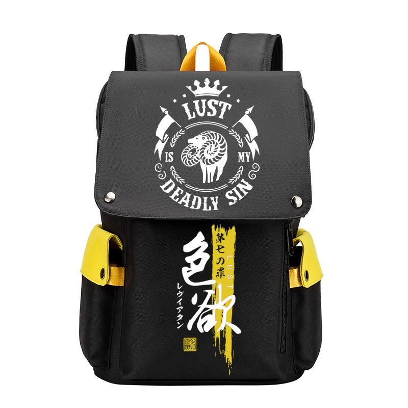 

Anime Peripheral Backpack Anime Seven Deadly Sins Seven Original Sins Angry Arrogance School Bag Men S Backpack School bag