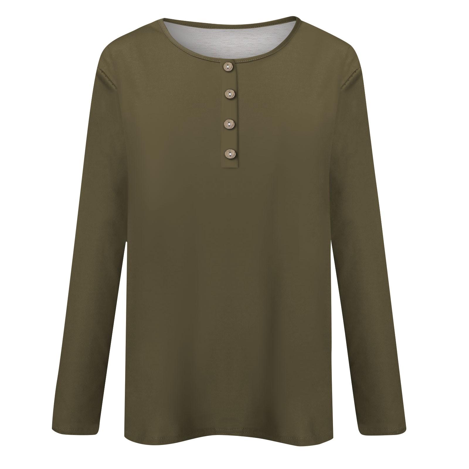 Женская футболка больших размеров с воротником на пуговицах — фото 3