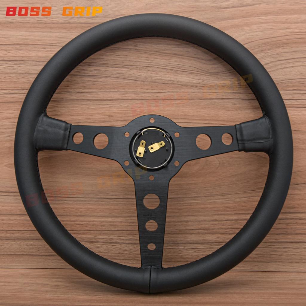 Universal 350mm 14' Prototipo P5 Black Edition Suede Leather Sport Steering Wheel Auto Accessories