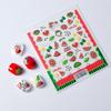Fresh Watermelon 5D Embossed Nail Stickers with Adhesive Backing and Green Leaves Design for Mixed Batch Wearable Nail Art