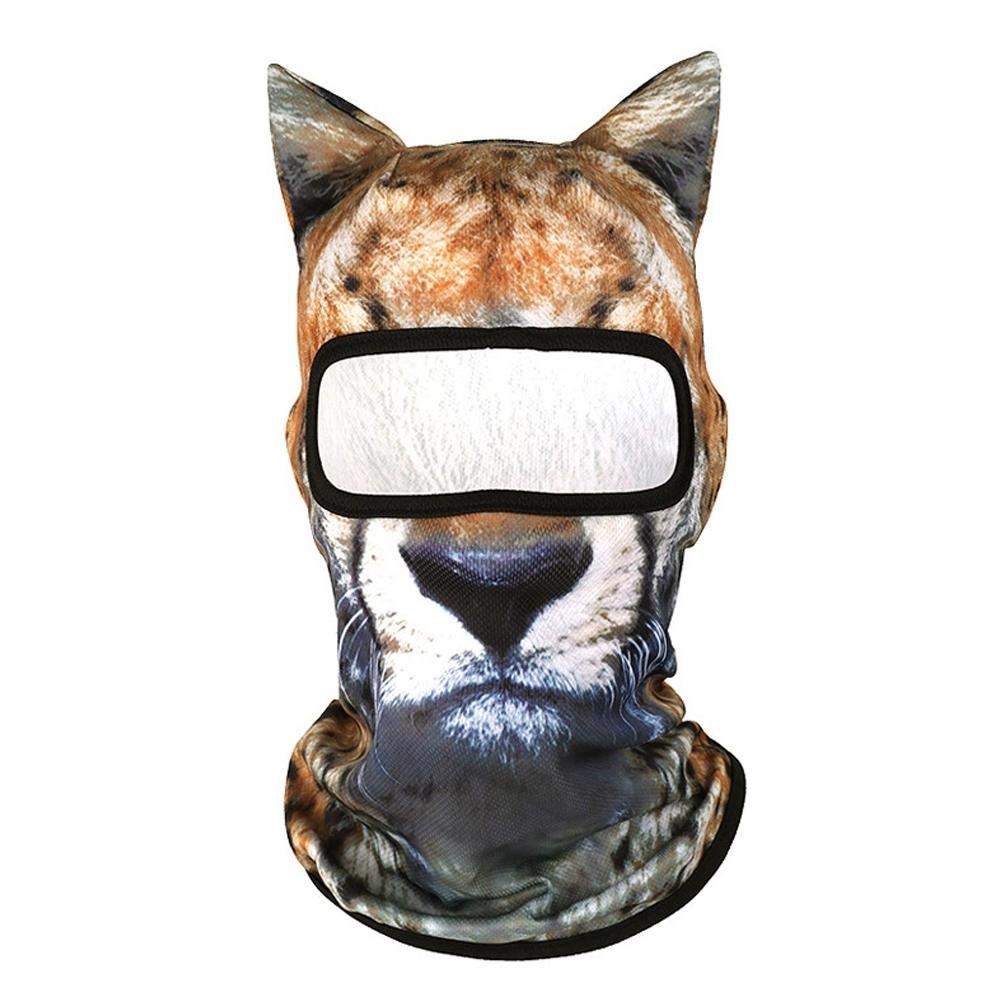 3D Katze Tier Ski Sturmhaube Skimaske mit Ohren, Geeignet für Musikfestivals, Raves, Ski, Halloween oder Party Outdoor