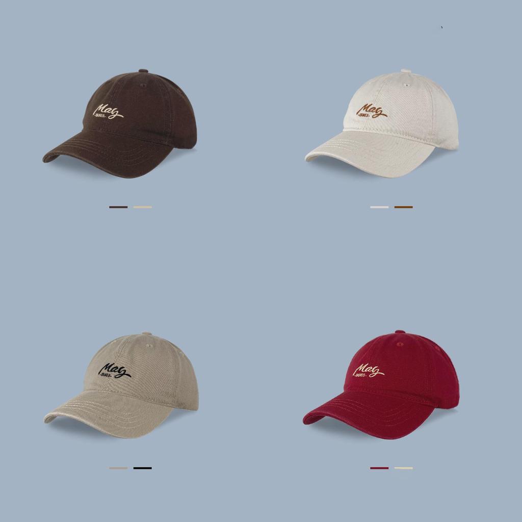 American Retro Letter Embroidered Baseball Cap With Wide Brim For Summer And Spring Casual Wear