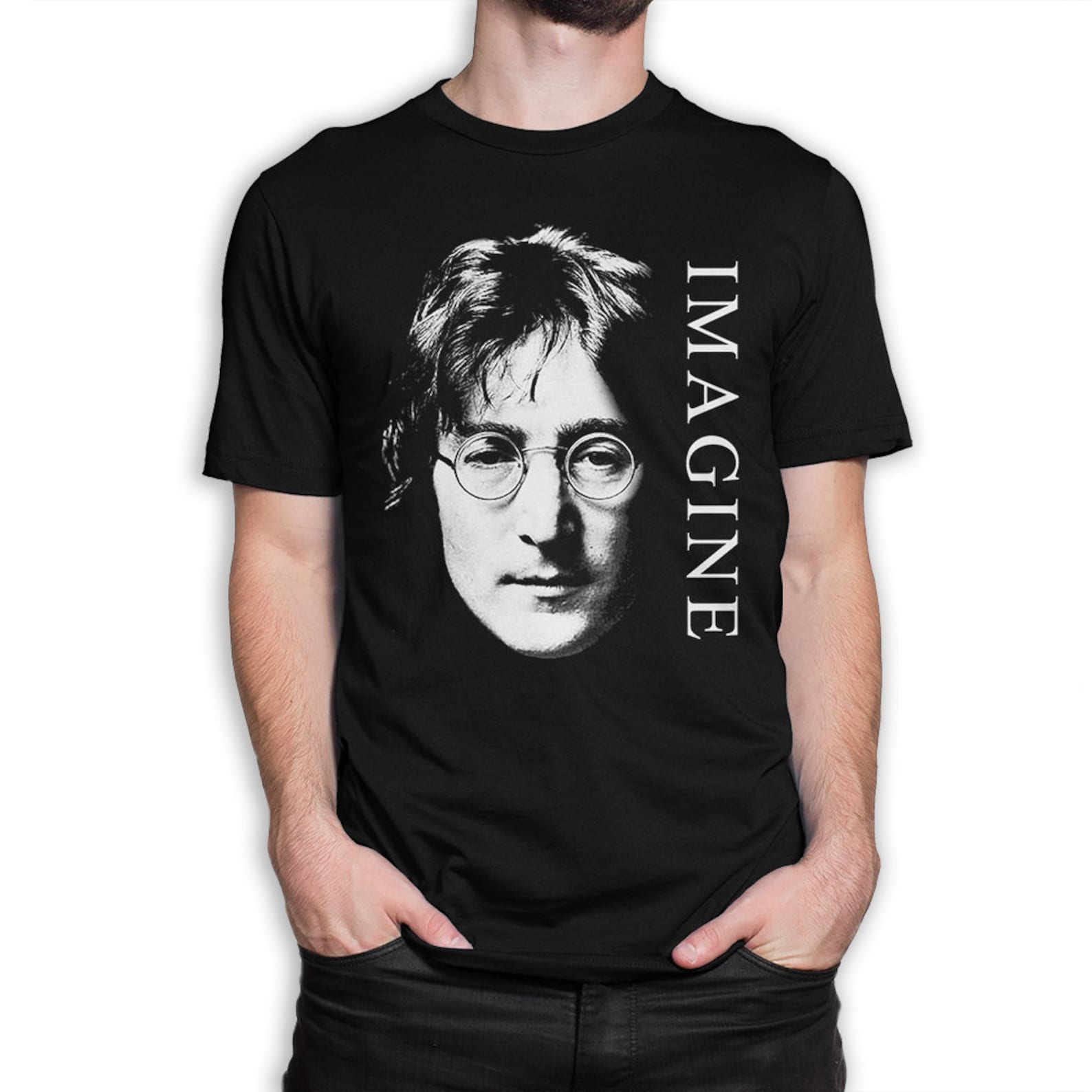 John Lennon Imagine Graphic T-Shirt, Men s Women s Tee, All Sizes (ld-120) 3XL