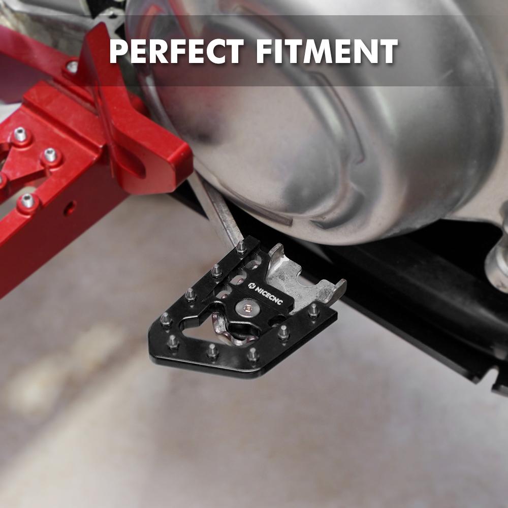 NICECNC For Yamaha Raptor 700 700R YFM700 YFM700R Brake Pedal Step Tip Plate Pad 6061T-6 Aluminum ATV Accessories