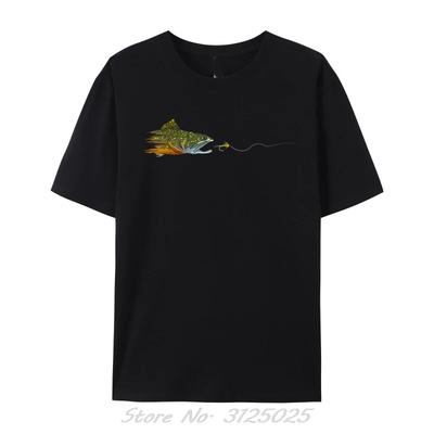 Fly Fishing Brook Trout Dry Fly Tying Fisherman T-shirts Coupons Men T Hirt Cotton Luxury Designer TShirts Tees Unisex Clothing