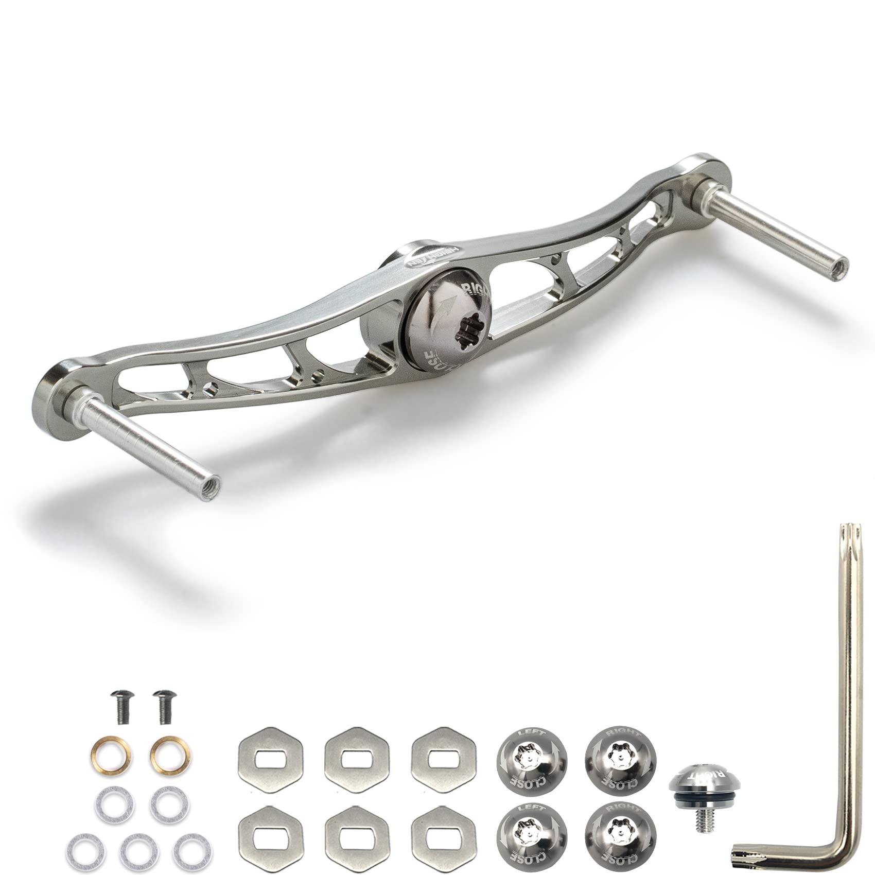 

Ручка катушки HEIGHTEN 70 из авиационного алюминия, совместимая с Shimano Daiwa Abu или Lucia, катушка для приманки 88/90/105/115/120/130 мм (Нет ручки) (Оружейный металл, 115 мм)