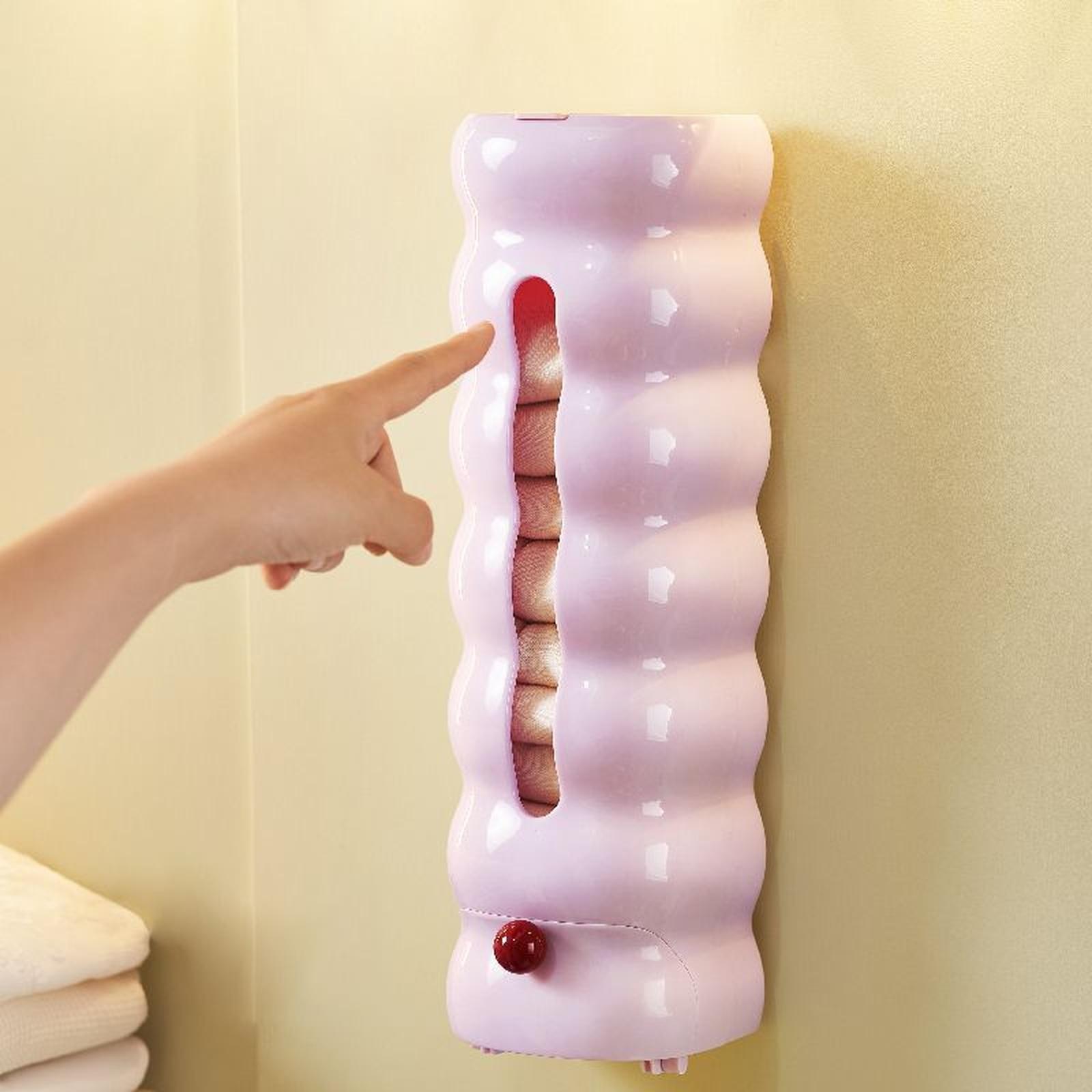 

Magnetic Lid Storage Box Wall Mounted Underwear Organizer No Drilling Required Dustproof Socks and Lingerie Holder Bedroom Storage Solution one size