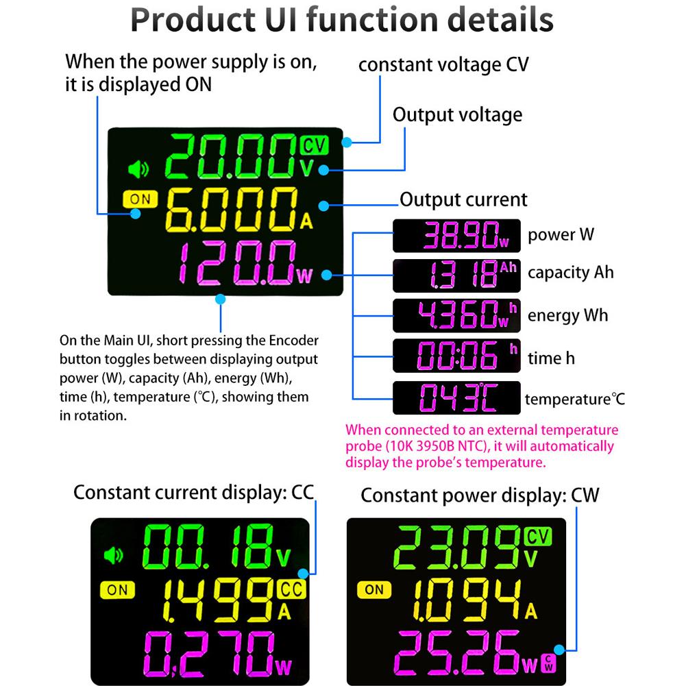 Numerical Control Adjustable DirectCurrent Voltage Step Down PowerSupply Module Constant Voltage