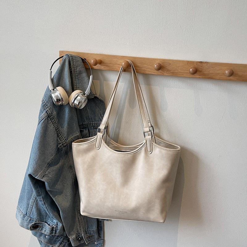 2025 new niche versatile large-capacity tote bag women's messenger bag class commuter bag shoulder bag handbag