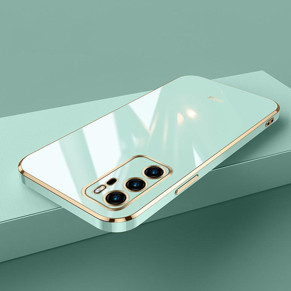 For Huawei P40 Case Luxury Square Plating ANA-AN00, ANA-TN00, ANA-NX9, ANA-LX4 Phone Case ShockProof Silicone Back Cover Fundas