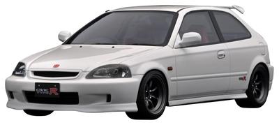 Modello accensione Honda CIVIC Type R Bianco prodotto finito 1/18 (EK9)