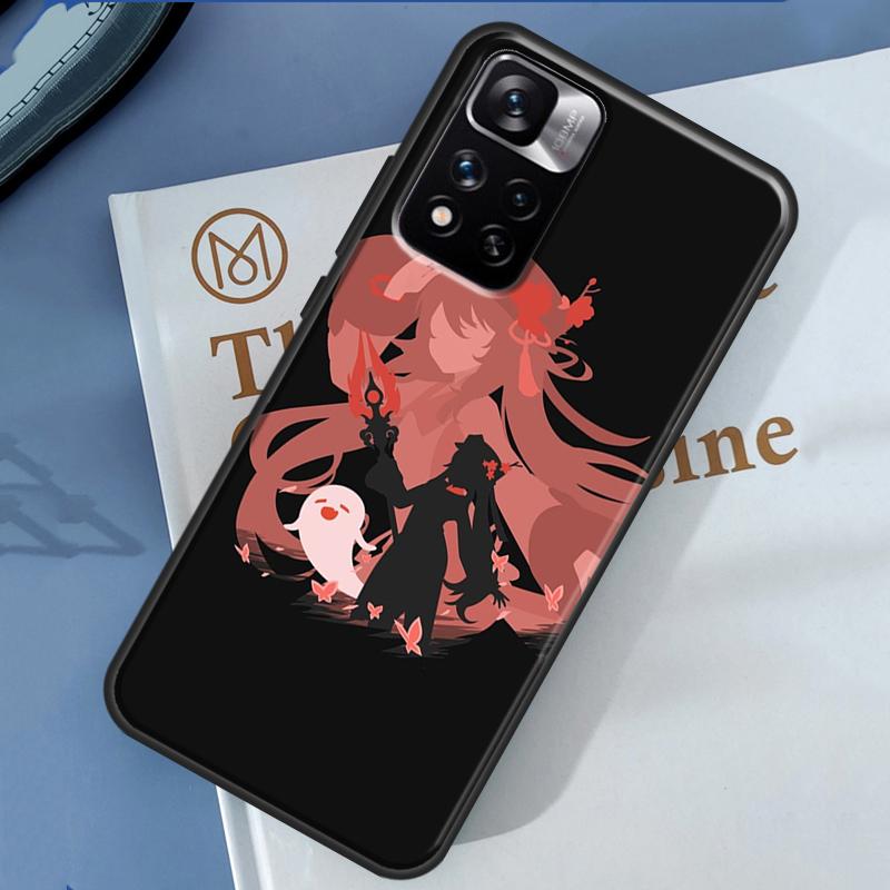 Hu Tao Genshin Impact Cartoon Case For Xiaomi Redmi Note 14 13 Pro 12 11 9 10 9S 10S 11S 12S Redmi 13C 10C 12C 14C Cover
