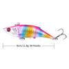 Micro-ObjectVIBLure bait8PCSSuit8CM 11.8GPlastic lure for largemouth bass, shiny lure for long-distance casting, freshwater all-