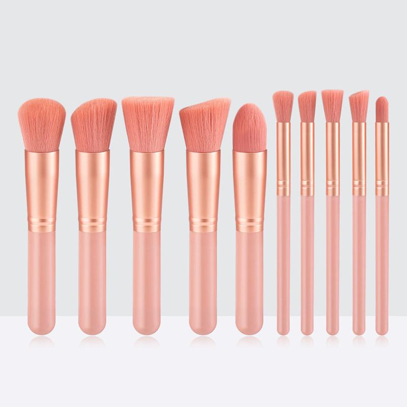 10PCs Minin Makeup Brush Set Cosmetict Makeup For Face Make Up Tools Women Beauty Professional Foundation Blush Eyeshadow beauty