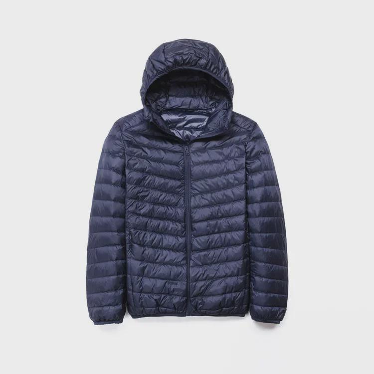 Men's Lightweight Hooded Cotton Jacket - Warm, Fashionable, Short, Casual, and Portable with Stand Collar for Autumn and Winter