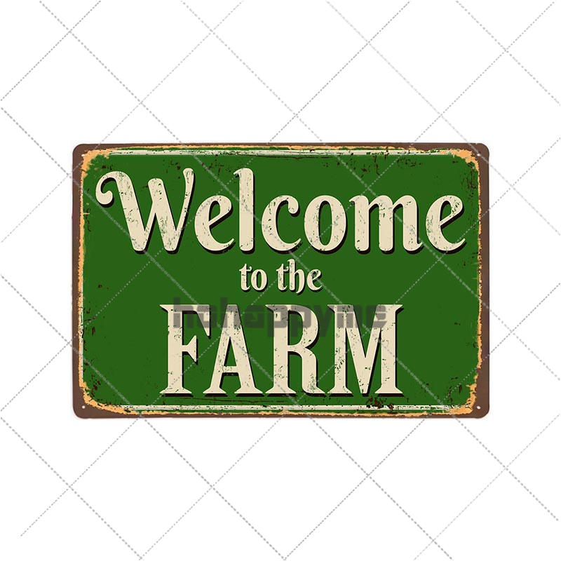 Farm Fresh Tin Sign Plaque Metal Vintage Farmhouse Decor Retro House Decoration Wall Poster 20x30 Cm