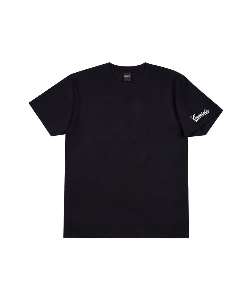 CREAM SODA LAB Sleeve Small Logo Authentic Short Sleeve T-Shirt Black