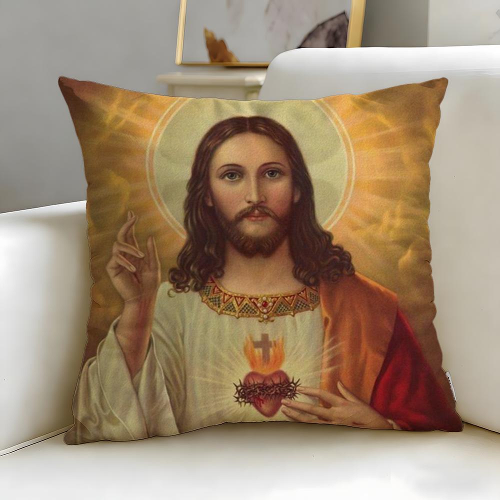 art theme Sacred Aesthetic Art Cushion Cover Soft & Easy-Wash Pillow Case – Versatile for Couch, Bed, Travel and Office