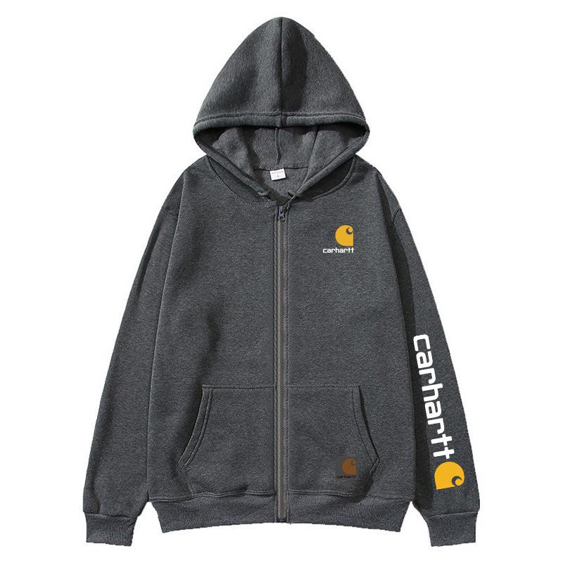 Carhartt Print Reißverschluss Hoodie für Damen & Herren: Trendige Herbst-/Winter-Oberbekleidung