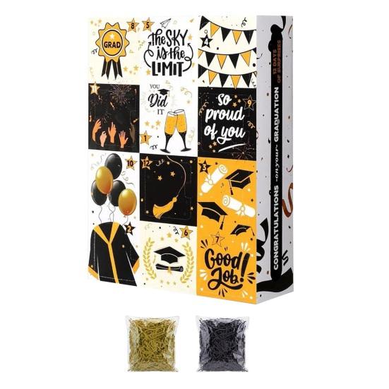 12 Days Graduation Countdown 2026 Empty Fillable Calendar Gift Box Advent Calendar