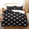 Roses and Skulls All Season Twin Bedding Set Single Twin Full Queen King Size Bed Set Aldult Kid Bedroom Duvetcover Sets Anime