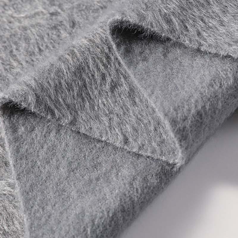 Imitation cashmere scarf women's autumn and winter mink hair men's scarf light luxury high-end sense solid color scarf Korean atmosphere sense