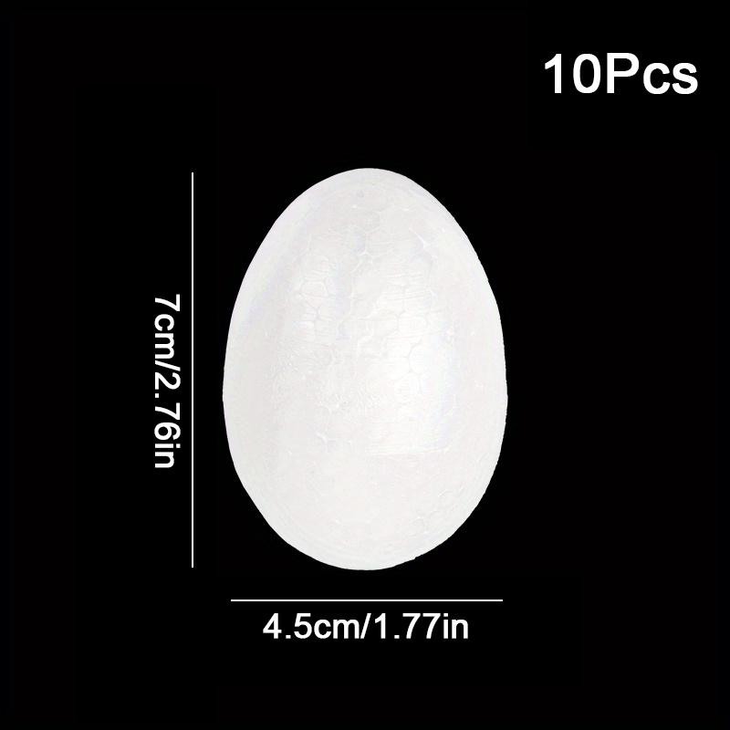 10PC White Easter Foam Egg DIY Painting Polystyrene Styrofoam Home Egg Balls Party Decoration Supplies Lightweight Handemade