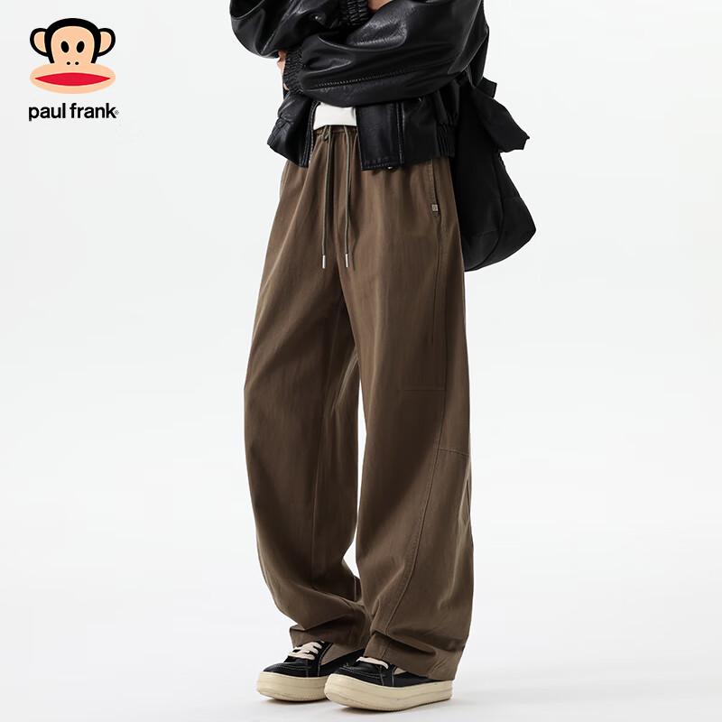 Paul Frank Men's Heavyweight Cotton Workwear Loose Straight-Leg Casual Pants