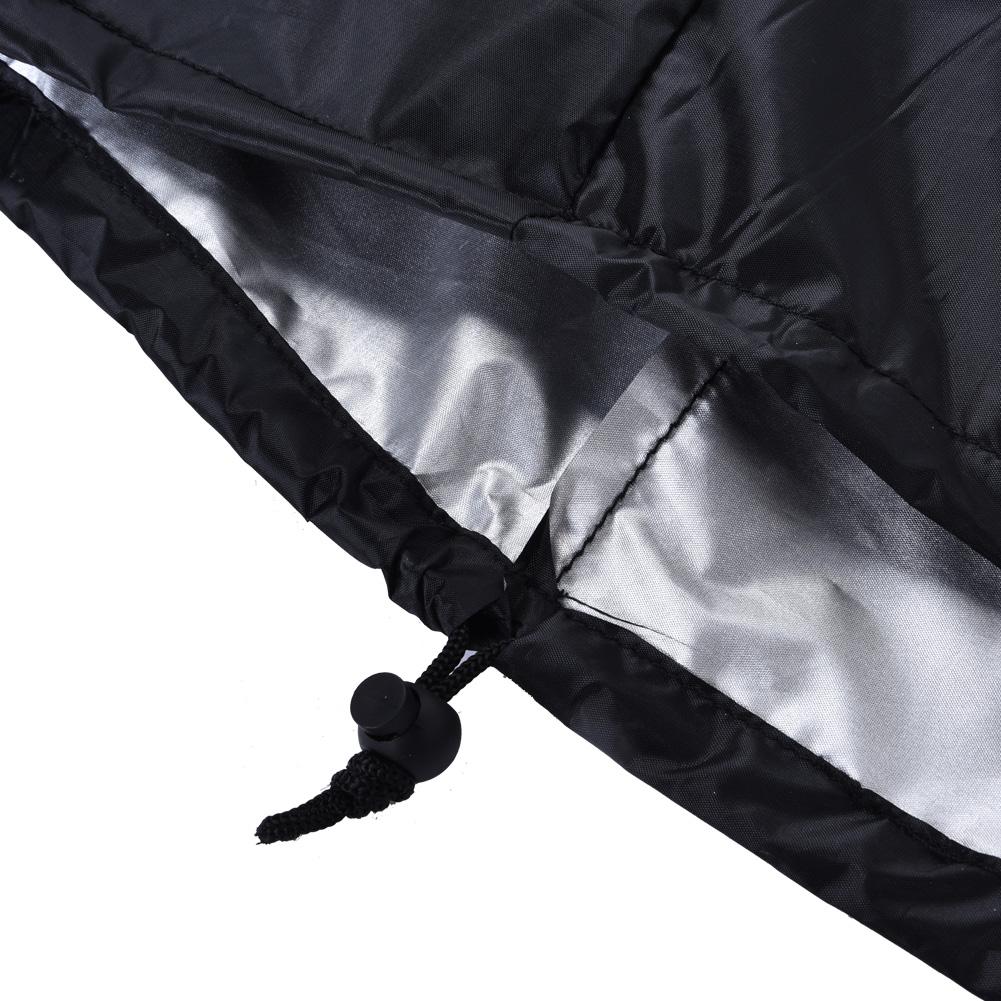 Waterproof BBQ Cover Barbecue Gas Grill Cover Outdoor Heavy Duty Protector 97*56*112cm (Black)