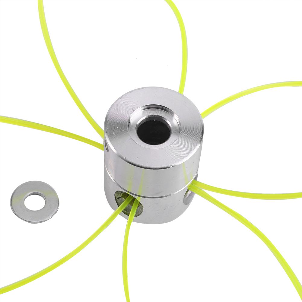Aluminium Alloy Strimmer Trimmer Head String Set for Gasoline Grass Brush Cutter
