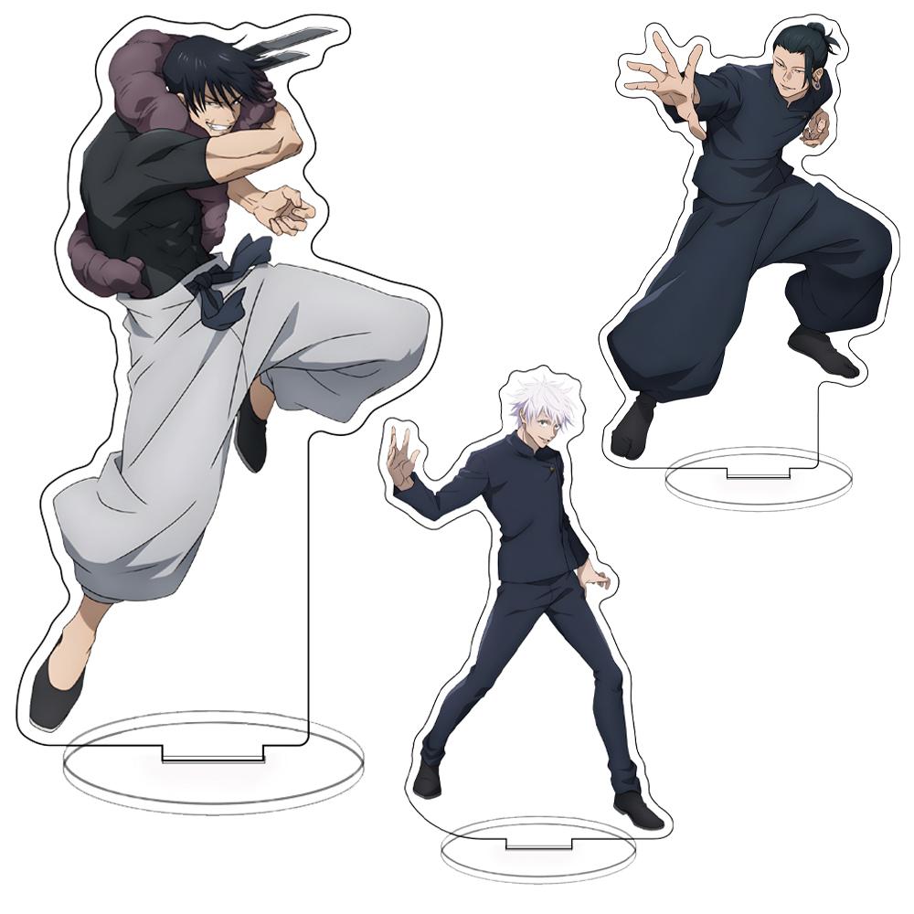 Anime Jujutsu Kaisen Stand Acrylic Cartoon Figure Itadori Yuji Fushiguro Megumi Gojo Satoru Nanami Kento Models Fans Gifts