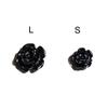 50Pcs/Bag Nail Accessories Creative Three-dimensional Resin Functional Black Rose Rhinestone for Party