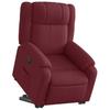 Recliner with Rising Assistance Burgundy Fabric