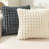 Rabbit-haired Square Small Fragrant Style Pillowcase Sofa Office Pillowcase Plush Backrest Pillowcase Without Core