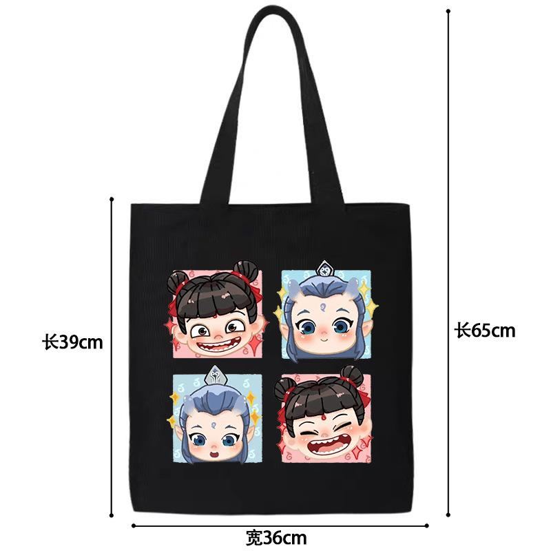 

Чжа эр Бинбин милый и забавный CP двойной аватар холщовая сумка студент большая вместимость на плечо ручной взрыв No specification