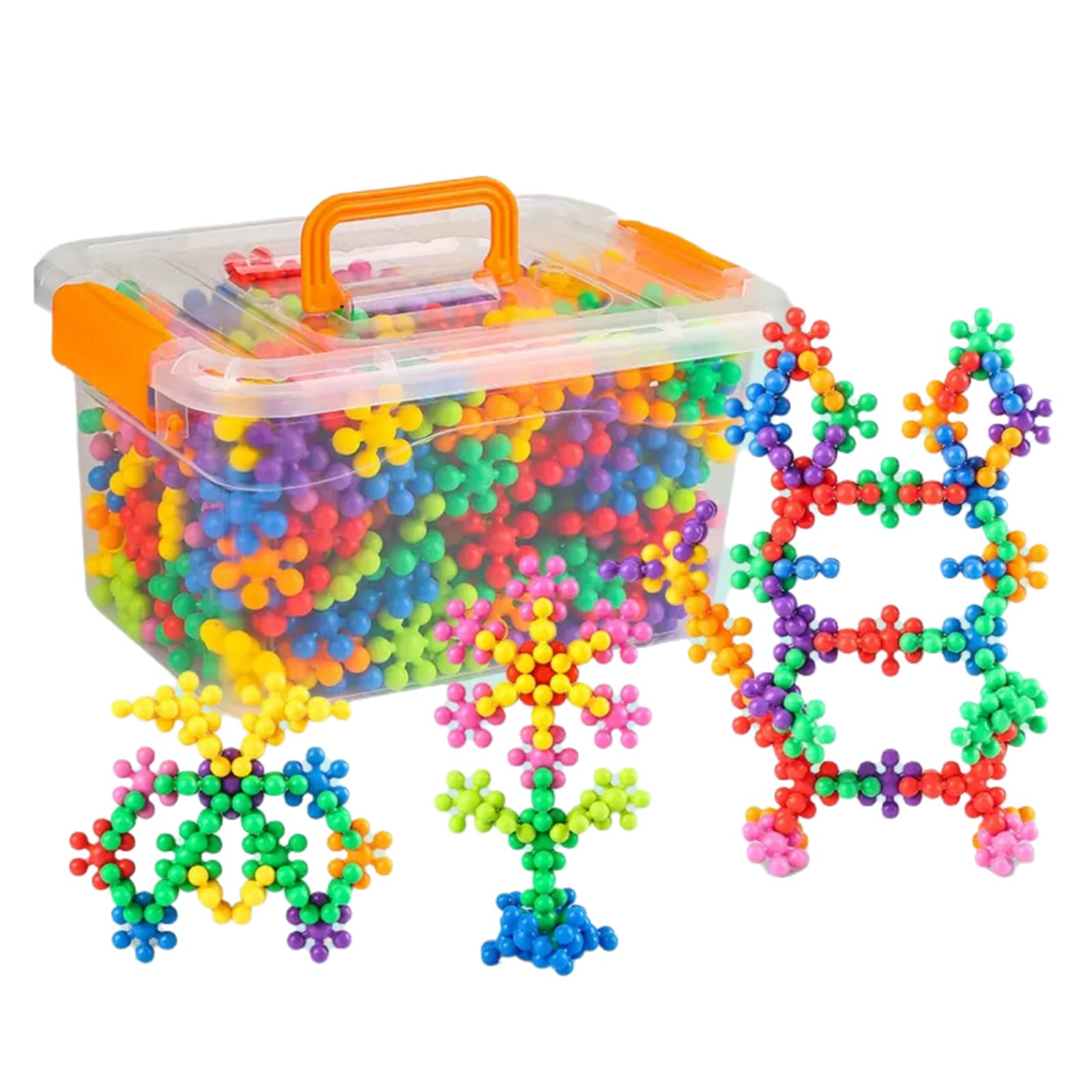 Set of 3D Building Plum Blossom Colorful 3D Puzzle for Creative Architectural Brain Office Gift 280-Piece Blocks, Shaped, Adults, Art, Model,