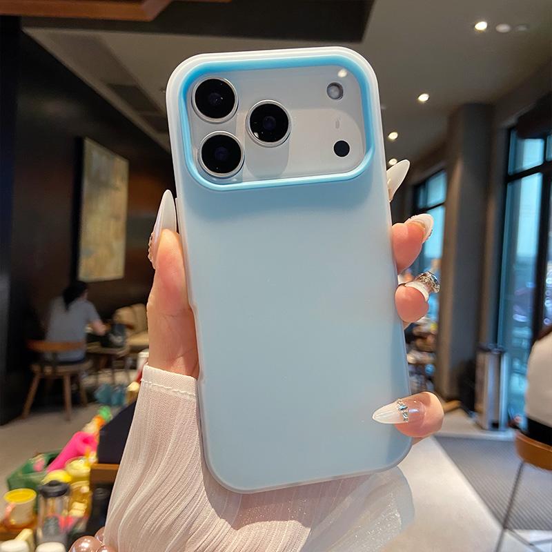 Luxury 2in1 Candy Phone Case for IPhone 17 Air 12 13 14 15 16 Pro Max TPU+PC Shockproof Bumper Back Cases Protect Cover