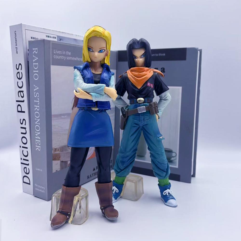 Hot Dragon Ball Z Android 17 18 Figure Android 18 Pvc Action Figures Collection Model Toys For Children Christmas Gifts