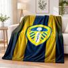 Leeds United Printed Flannel Blanket Warm Comfort Bed Throw For Indoor Home Decoration