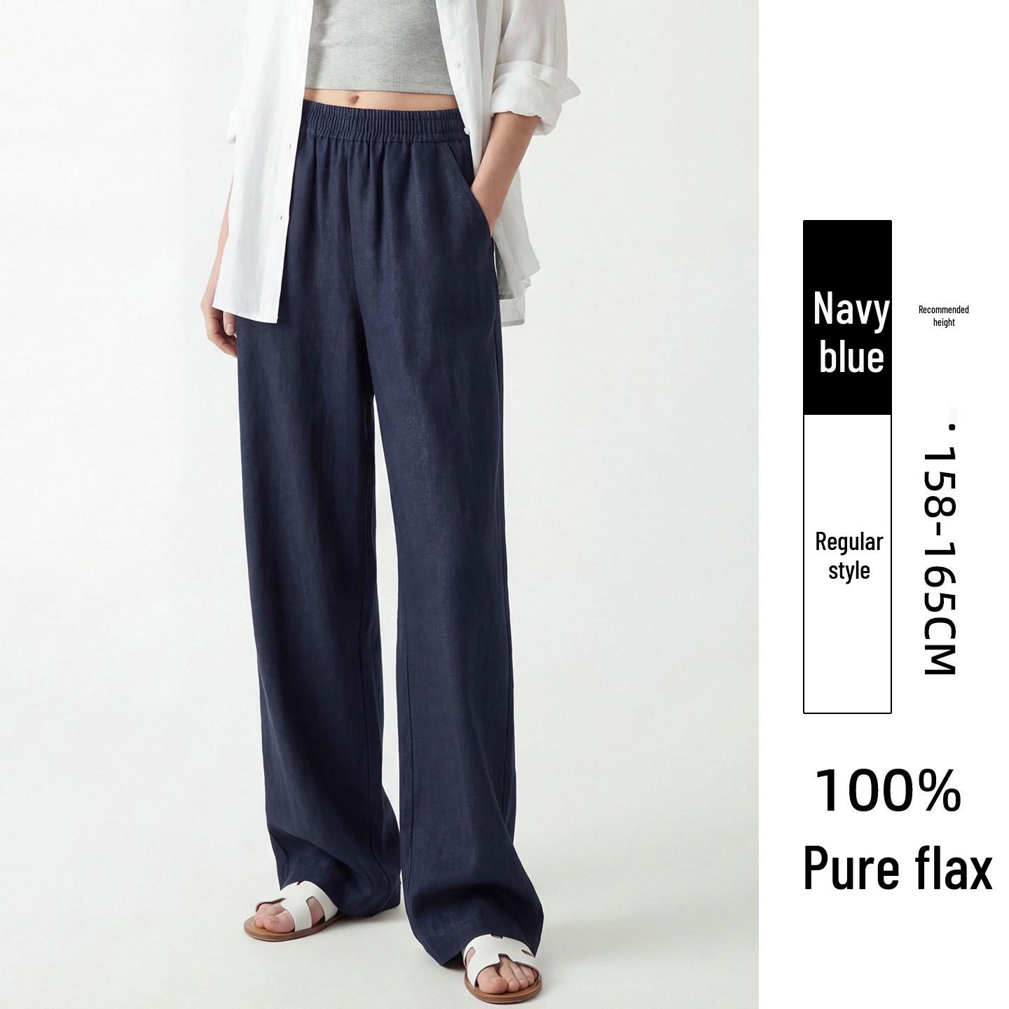 

Women s Summer Linen Wide-Leg Pants - Loose, Floor-Length, Casual Fit 3XL