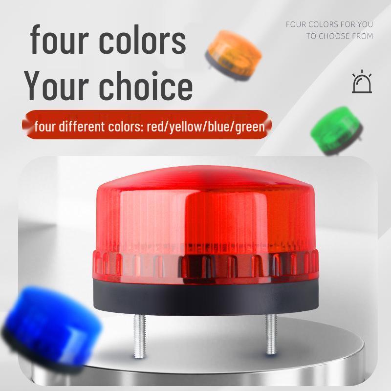 LTE-5061 Mini LED Strobe Light: Constant or Flashing Alarm with Sound, 12V/24V/220V