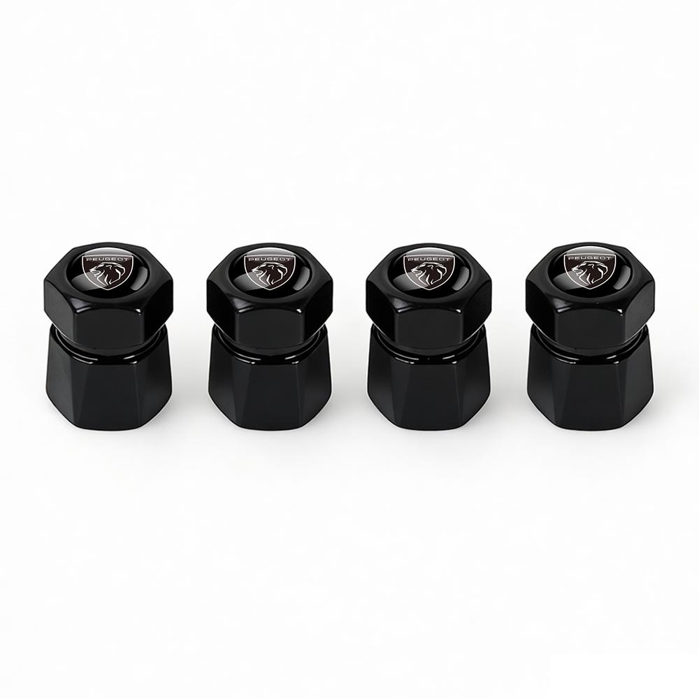 Aluminum Car Tire Valve Caps Diamond Tyre Valve Airtight Cover Waterproof Dust For Peugeot 206 207 208 306 307 308 508 106 2008